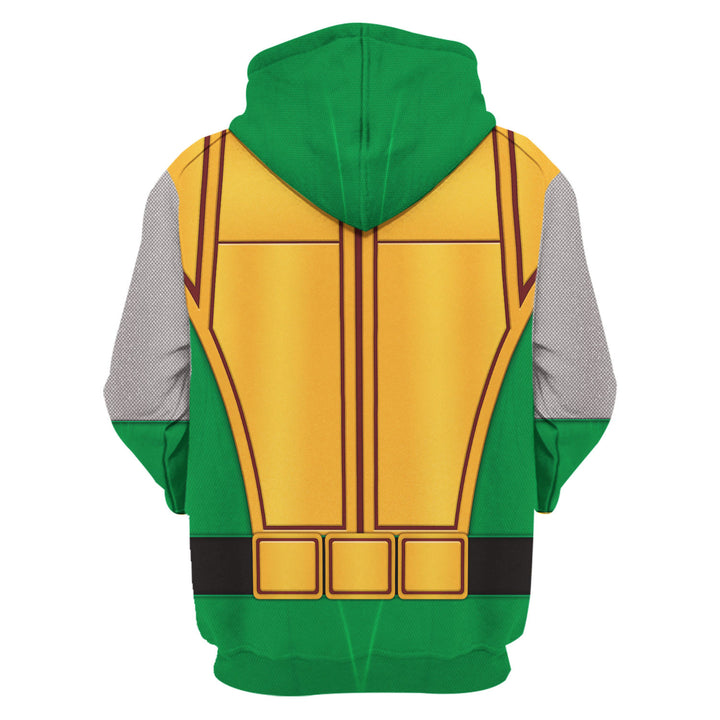 CustomsPig Power Rangers Ninja Storm Green Samurai Ranger Costumes Hoodie Sweatshirt T-shirt Tracksuit