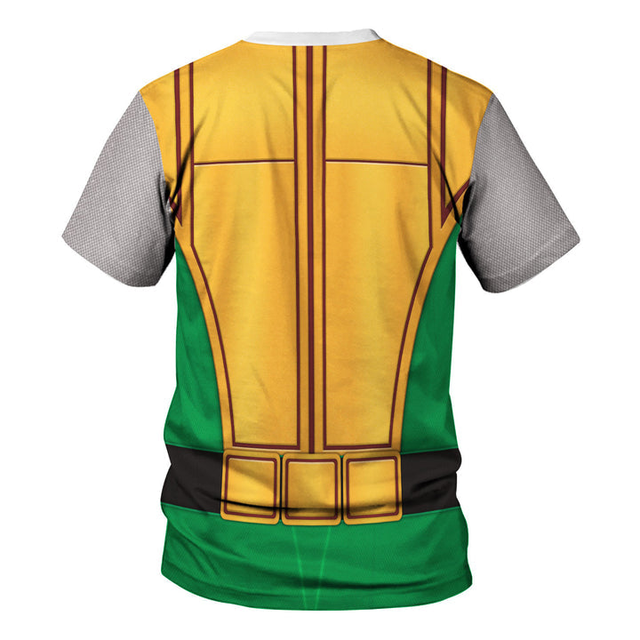 CustomsPig Power Rangers Ninja Storm Green Samurai Ranger Costumes Hoodie Sweatshirt T-shirt Tracksuit