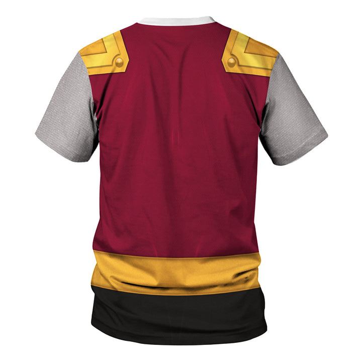 CustomsPig Power Rangers Ninja Storm Crimson Thunder Ranger Costumes Hoodie Sweatshirt T-shirt Tracksuit