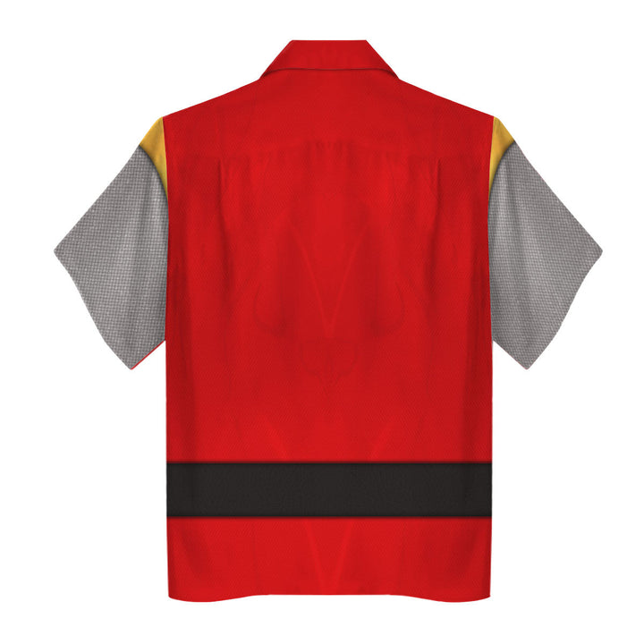 CustomsPig Power Rangers Ninja Storm Red Ranger Costumes Hoodie Sweatshirt T-shirt Tracksuit