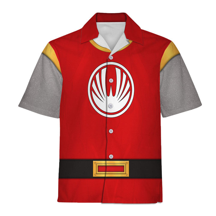CustomsPig Power Rangers Ninja Storm Red Ranger Costumes Hoodie Sweatshirt T-shirt Tracksuit