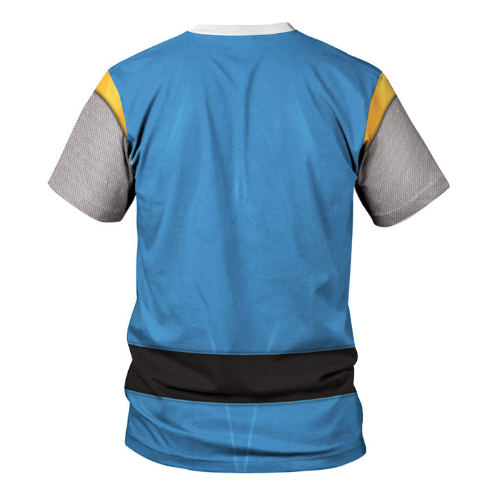 CustomsPig Power Rangers Ninja Storm Blue Ranger Costumes Hoodie Sweatshirt T-shirt Tracksuit
