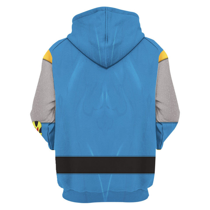 CustomsPig Power Rangers Ninja Storm Blue Ranger Costumes Hoodie Sweatshirt T-shirt Tracksuit
