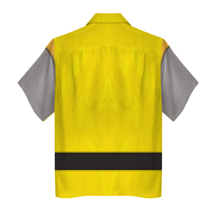 CustomsPig Power Rangers Ninja Storm Yellow Ranger Costumes Hoodie Sweatshirt T-shirt Tracksuit