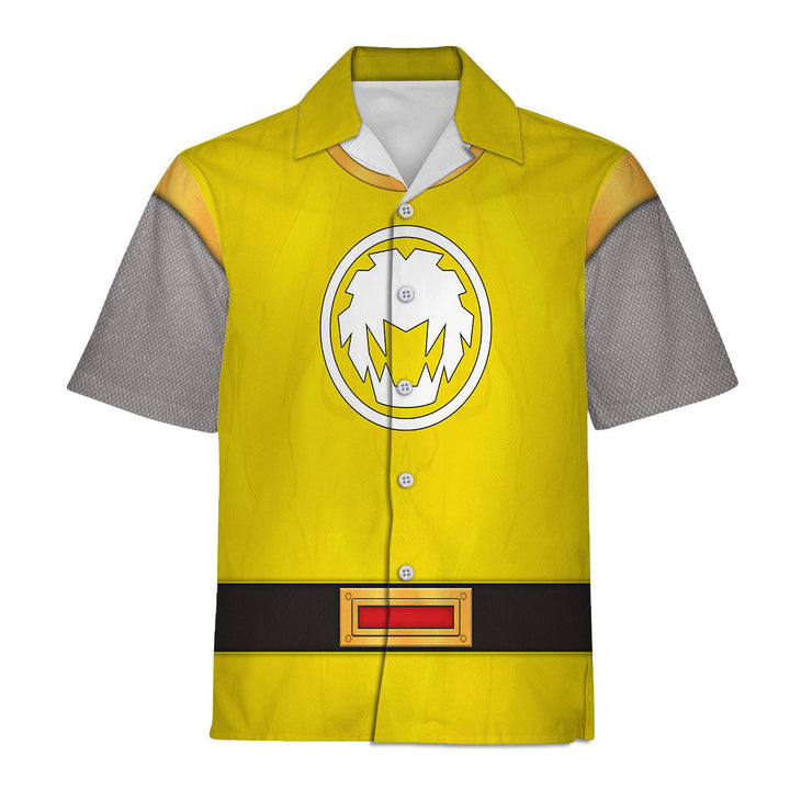 CustomsPig Power Rangers Ninja Storm Yellow Ranger Costumes Hoodie Sweatshirt T-shirt Tracksuit