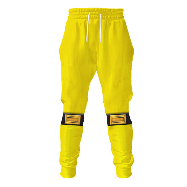 HumansBold Power Rangers Ninja Storm Yellow Ranger Hockey Jersey