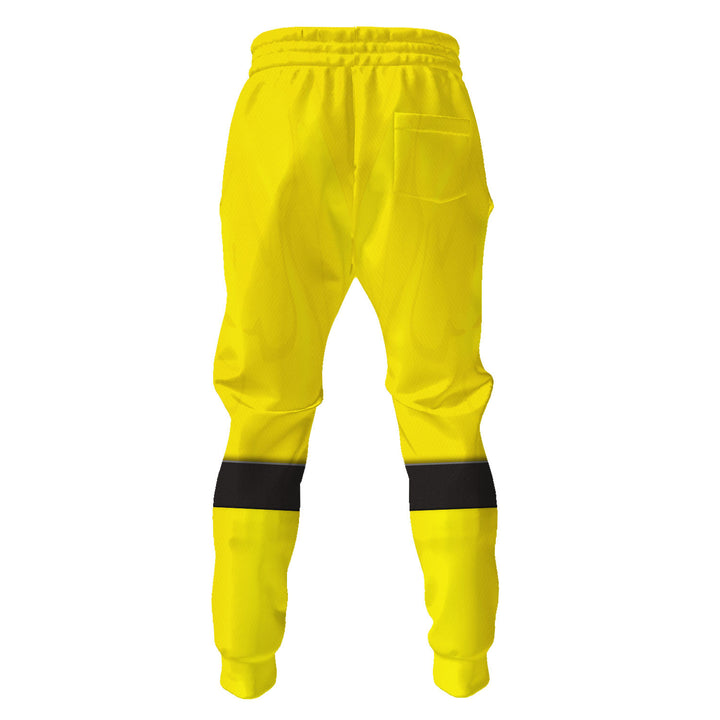 HumansBold Power Rangers Ninja Storm Yellow Ranger Hockey Jersey