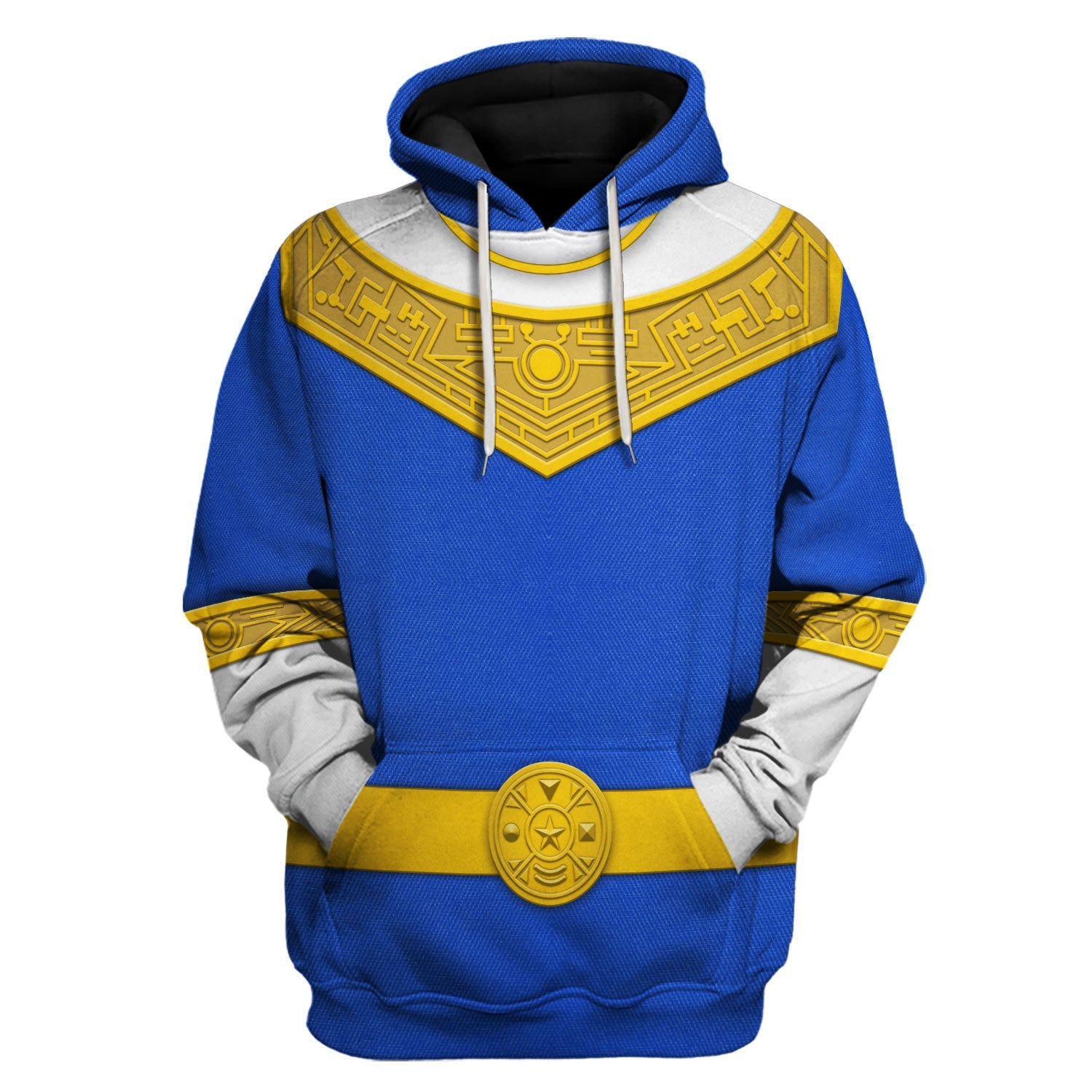 CustomsPig Blue Power Rangers Zeo Costumes Hoodie Sweatshirt T-shirt Tracksuit