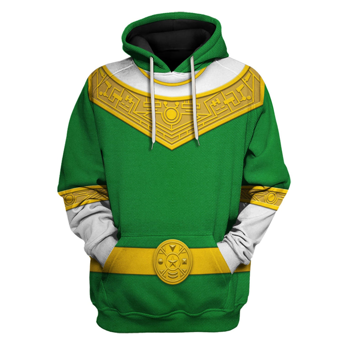 CustomsPig Green Power Rangers Zeo Costumes Hoodie Sweatshirt T-shirt Tracksuit