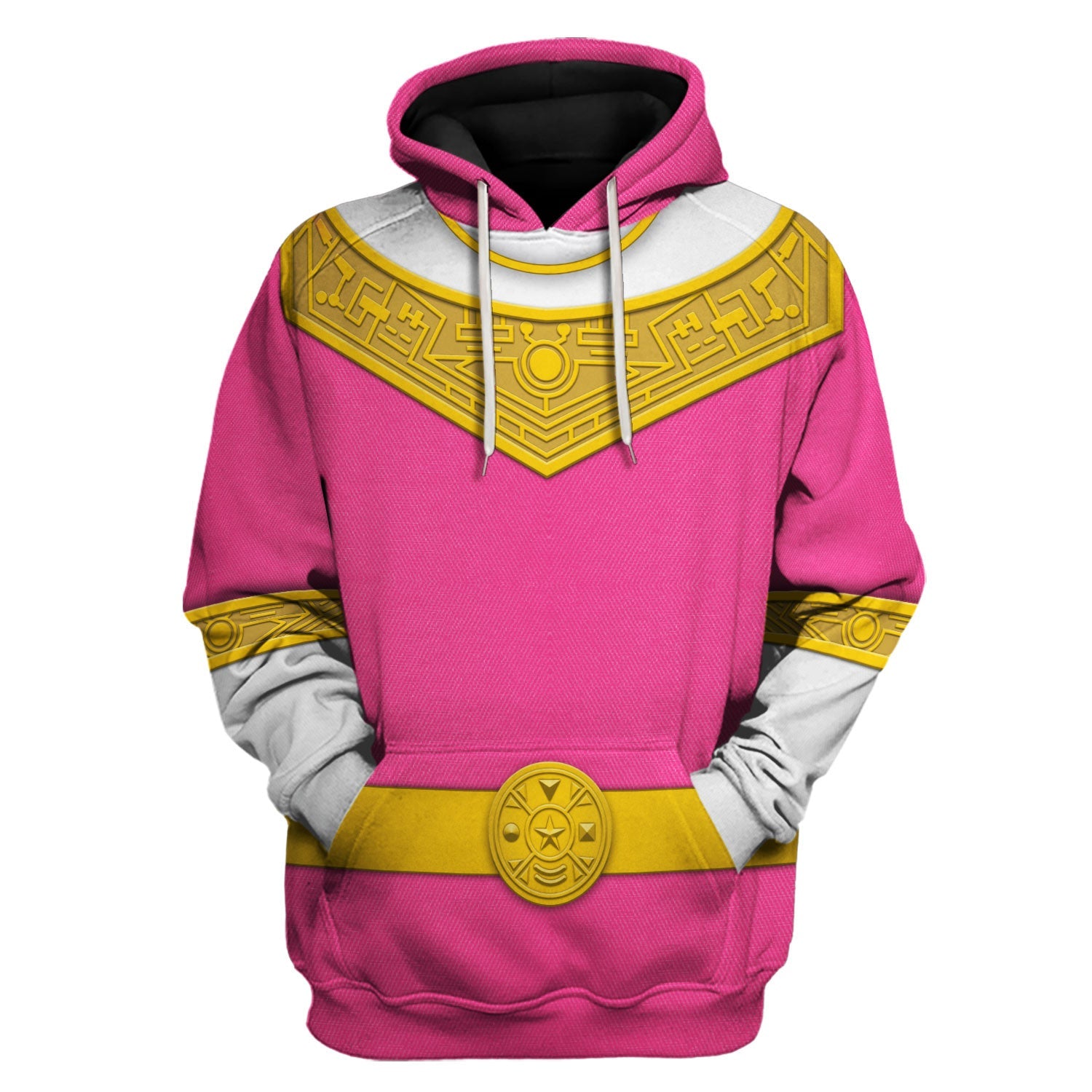 CustomsPig Pink Power Rangers Zeo Costumes Hoodie Sweatshirt T-shirt Tracksuit