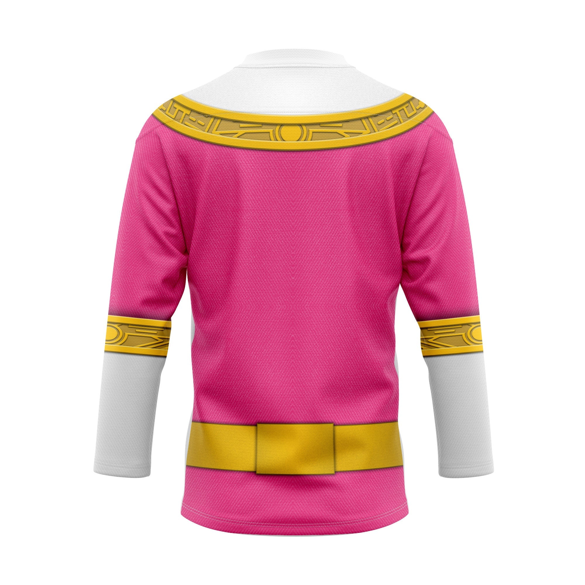 HumansBold Pink Power Rangers Zeo Hockey Jersey