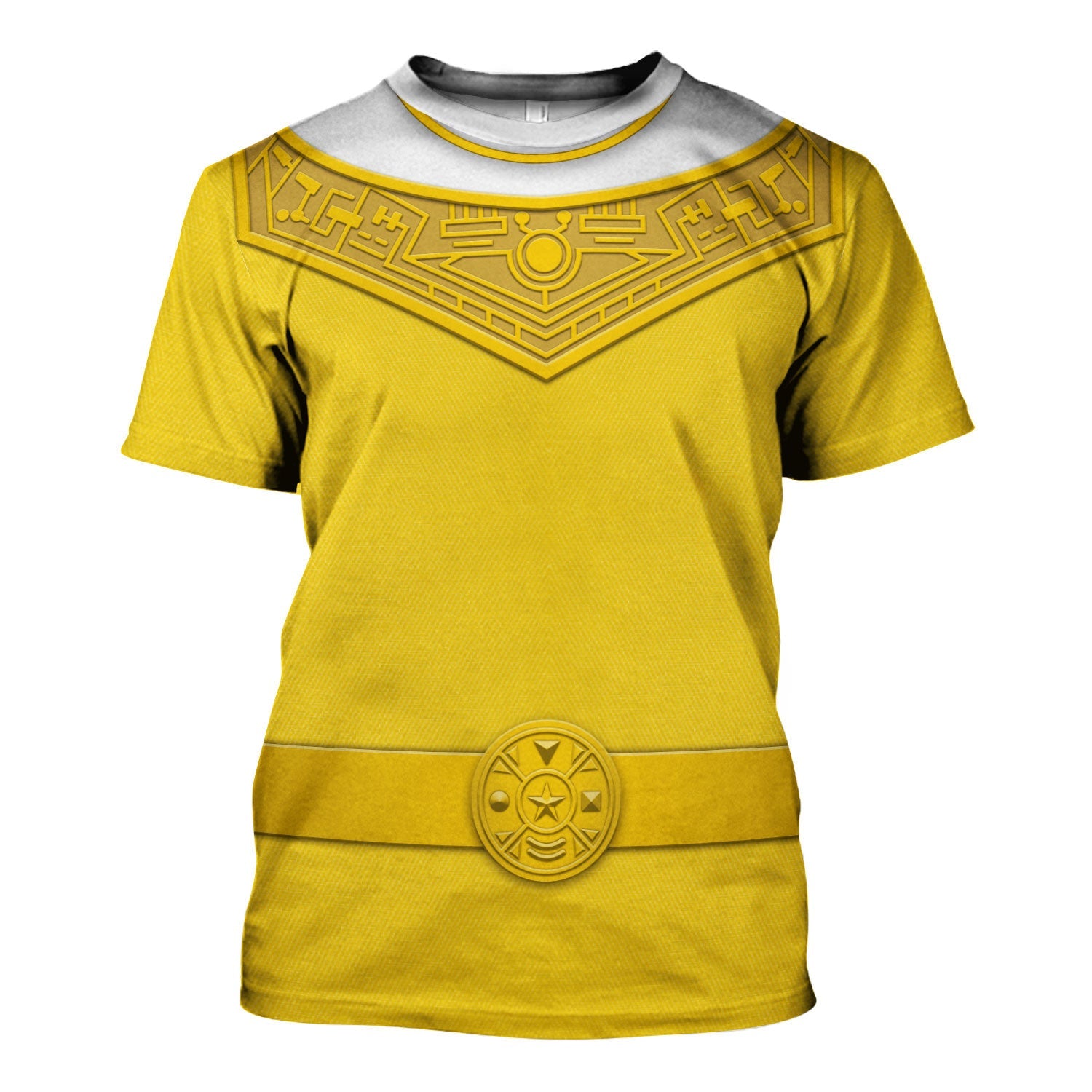 CustomsPig Yellow Power Rangers Zeo Costumes Hoodie Sweatshirt T-shirt Tracksuit