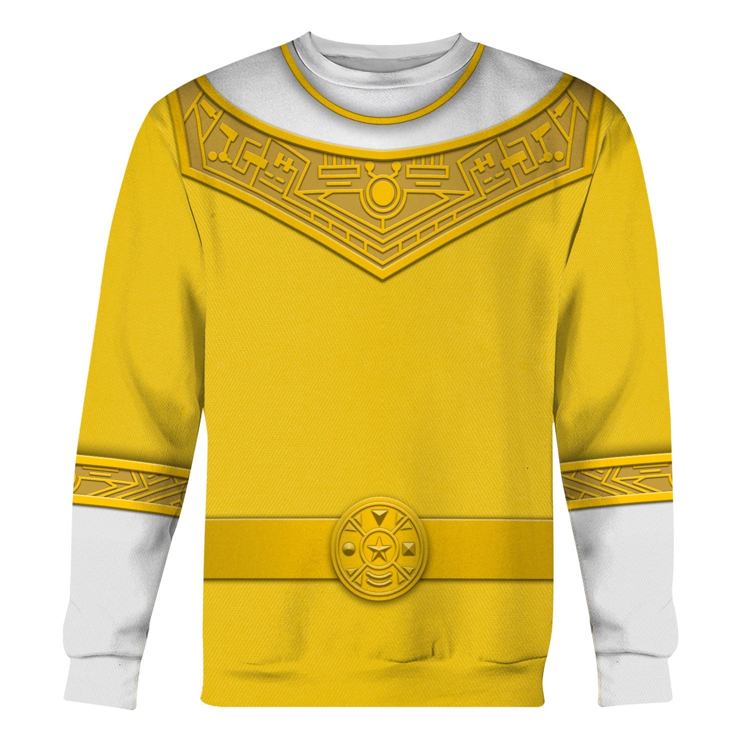CustomsPig Yellow Power Rangers Zeo Costumes Hoodie Sweatshirt T-shirt Tracksuit