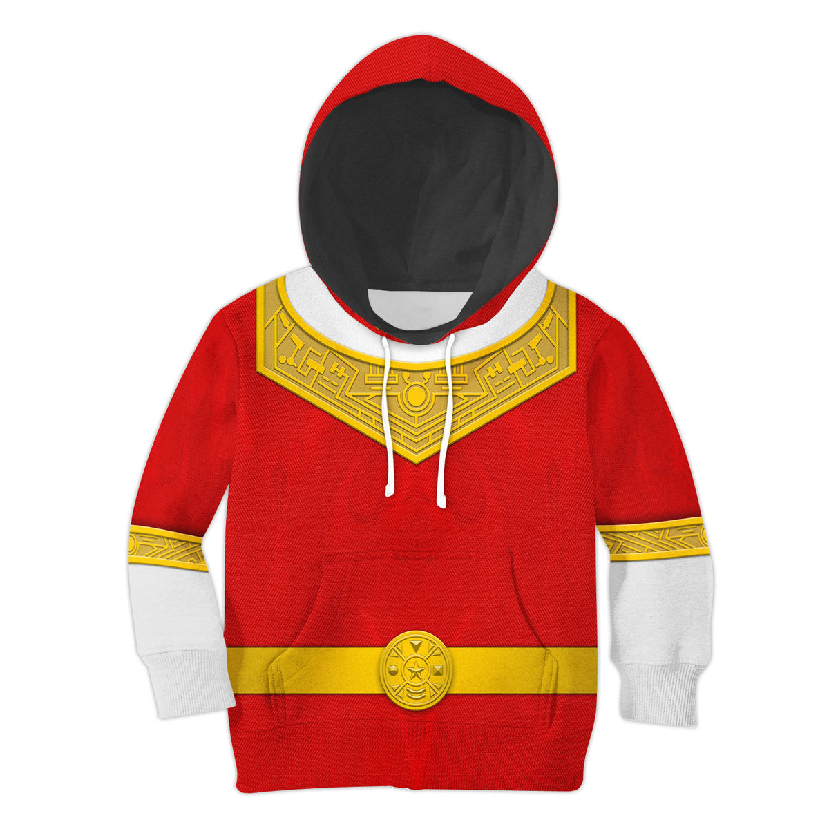 CustomsPig Red Power Rangers Zeo Costumes Hoodie Sweatshirt T-shirt Kid Tops