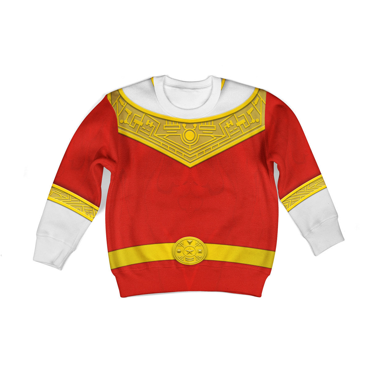 CustomsPig Red Power Rangers Zeo Costumes Hoodie Sweatshirt T-shirt Kid Tops