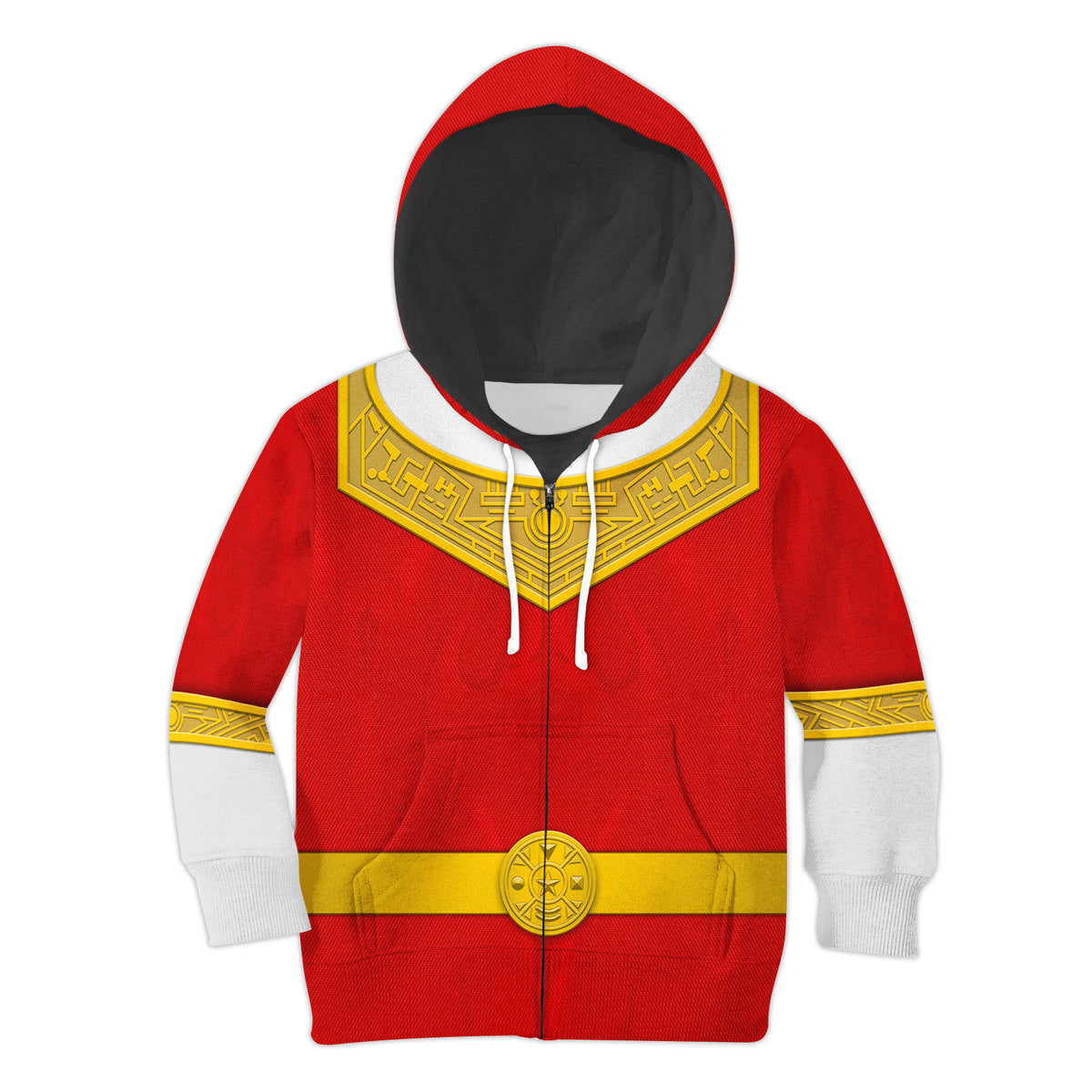 CustomsPig Red Power Rangers Zeo Costumes Hoodie Sweatshirt T-shirt Kid Tops