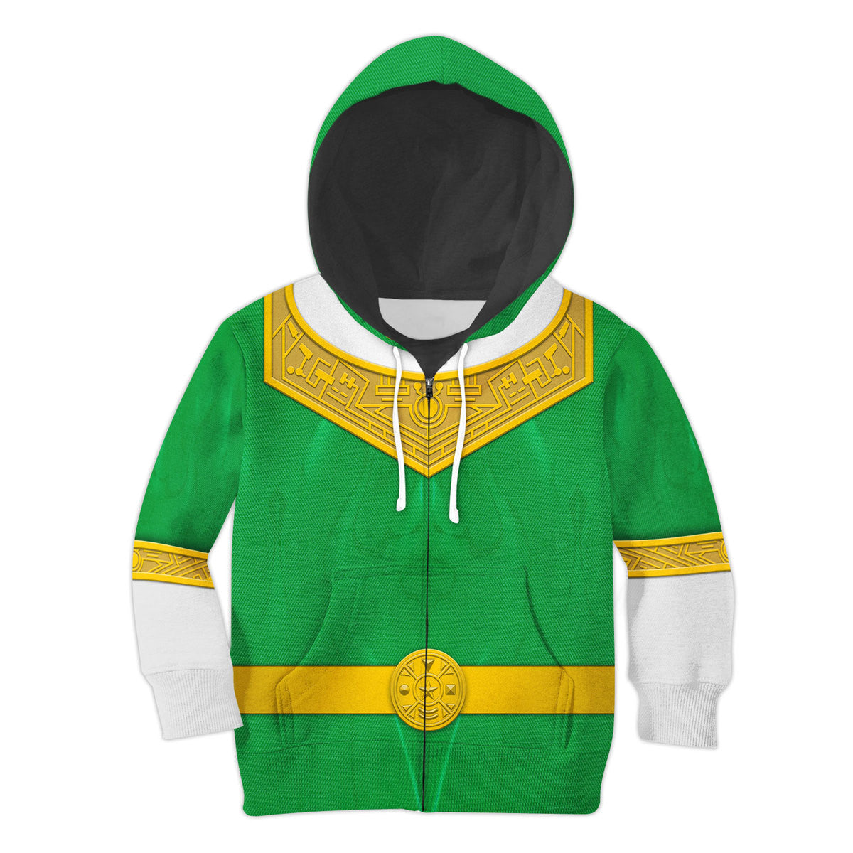 CustomsPig Green Power Rangers Zeo Costumes Hoodie Sweatshirt T-shirt Kid Tops
