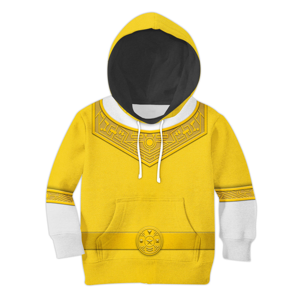 CustomsPig Yellow Power Rangers Zeo Costumes Hoodie Sweatshirt T-shirt Kid Tops