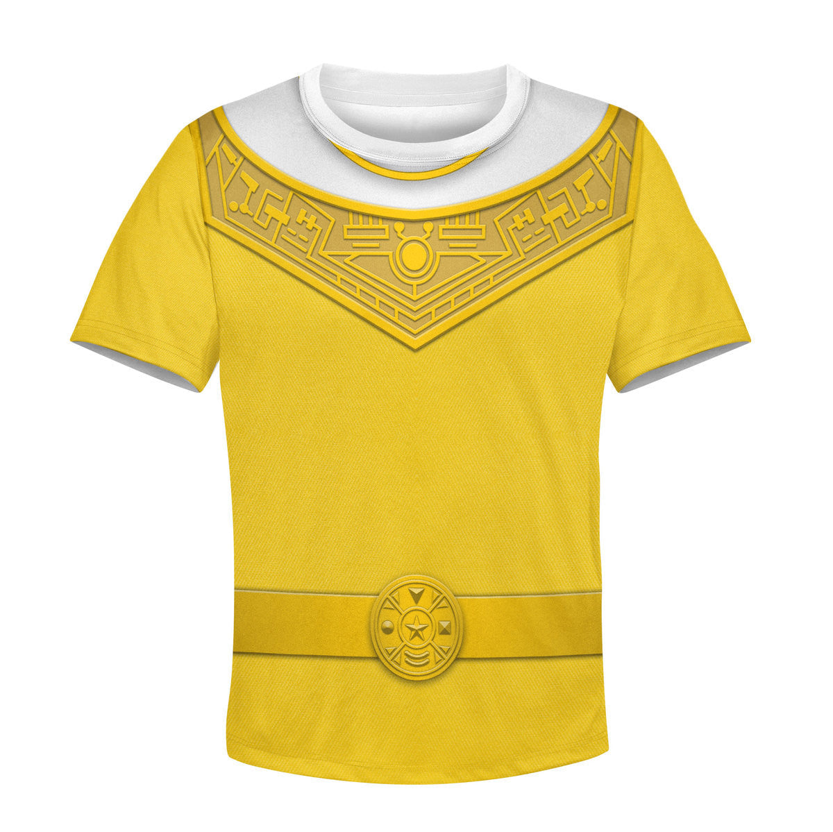 CustomsPig Yellow Power Rangers Zeo Costumes Hoodie Sweatshirt T-shirt Kid Tops