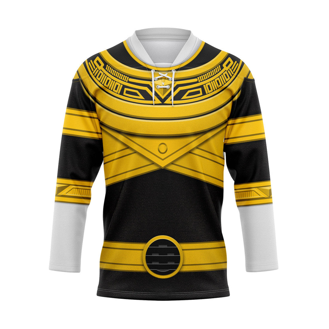 HumansBold Gold Power Rangers Zeo Hockey Jersey