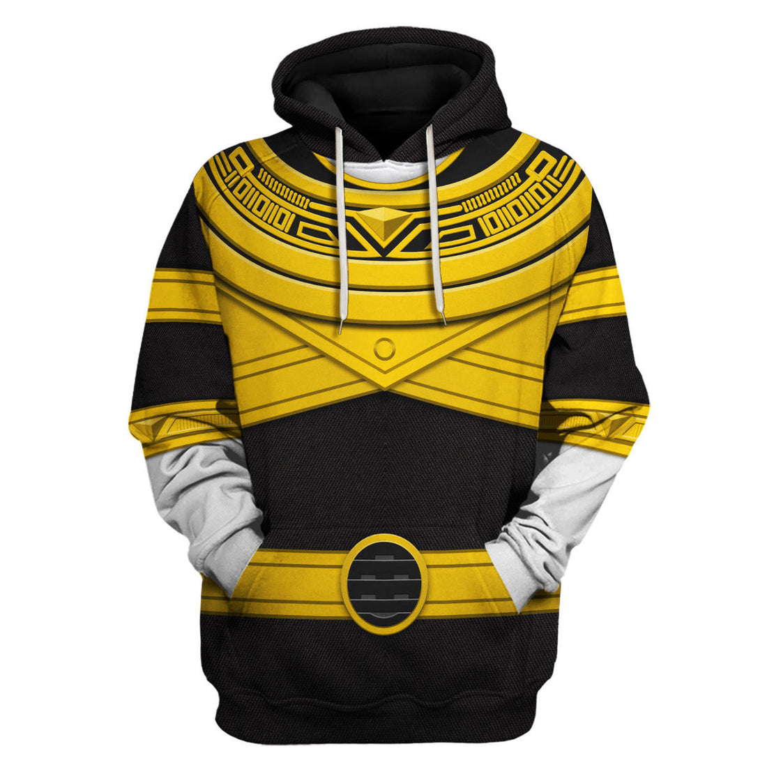 CustomsPig Gold Power Rangers Zeo Costumes Hoodie Sweatshirt T-shirt Tracksuit