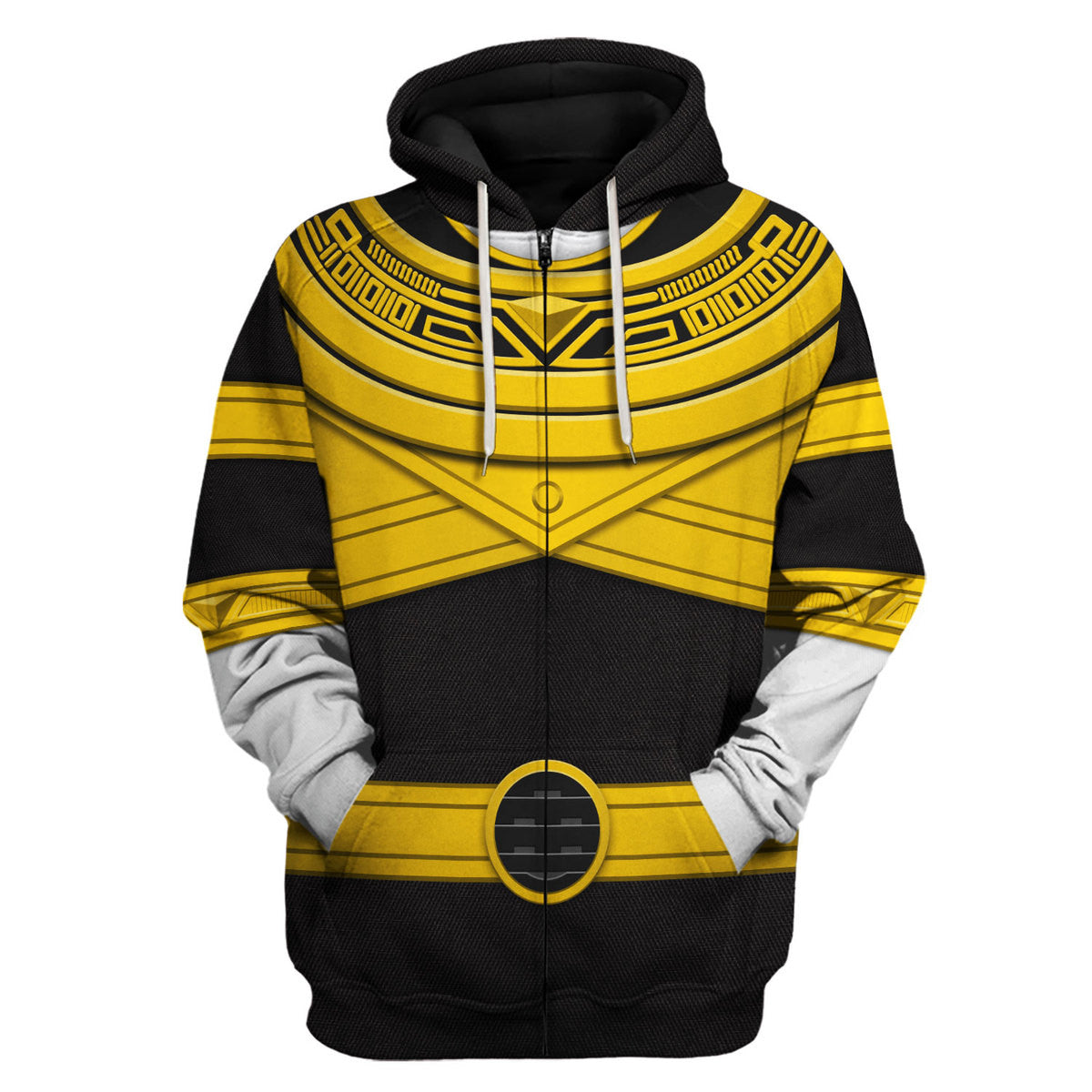 CustomsPig Gold Power Rangers Zeo Costumes Hoodie Sweatshirt T-shirt Tracksuit