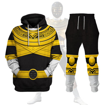 CustomsPig Gold Power Rangers Zeo Costumes Hoodie Sweatshirt T-shirt Tracksuit