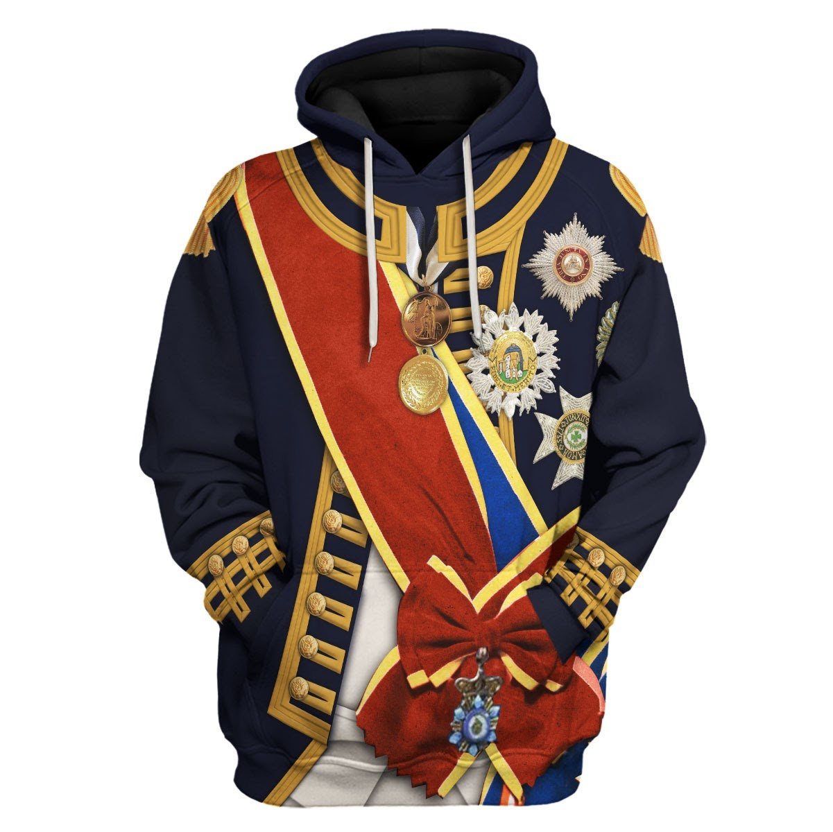 Horatio Nelson 1St Viscount Navy Sailor Fleece Hoodie / S Qm4003