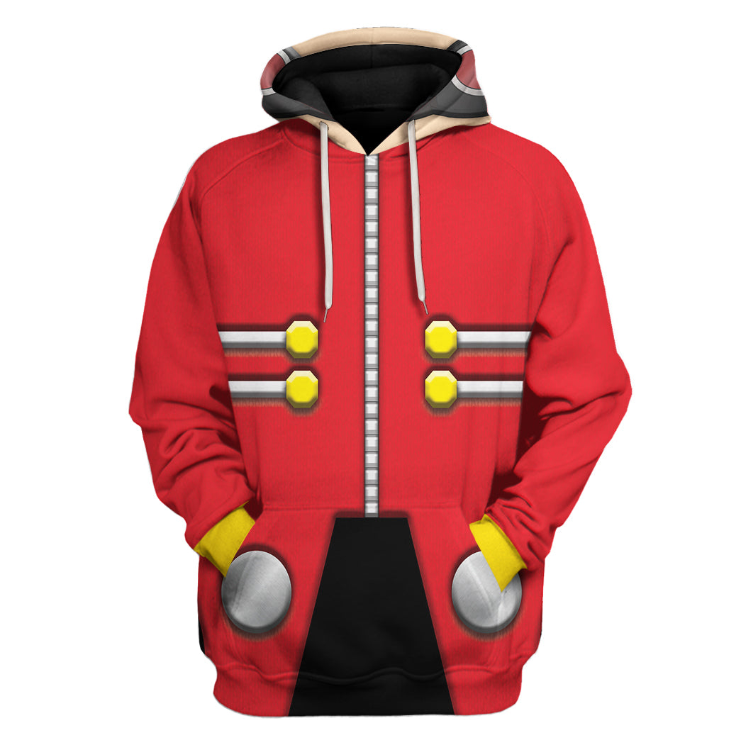 CustomsPig Dr Eggman Robotnik Sonic The Hedgehog Costumes Hoodie Sweatshirt T-shirt Tracksuit