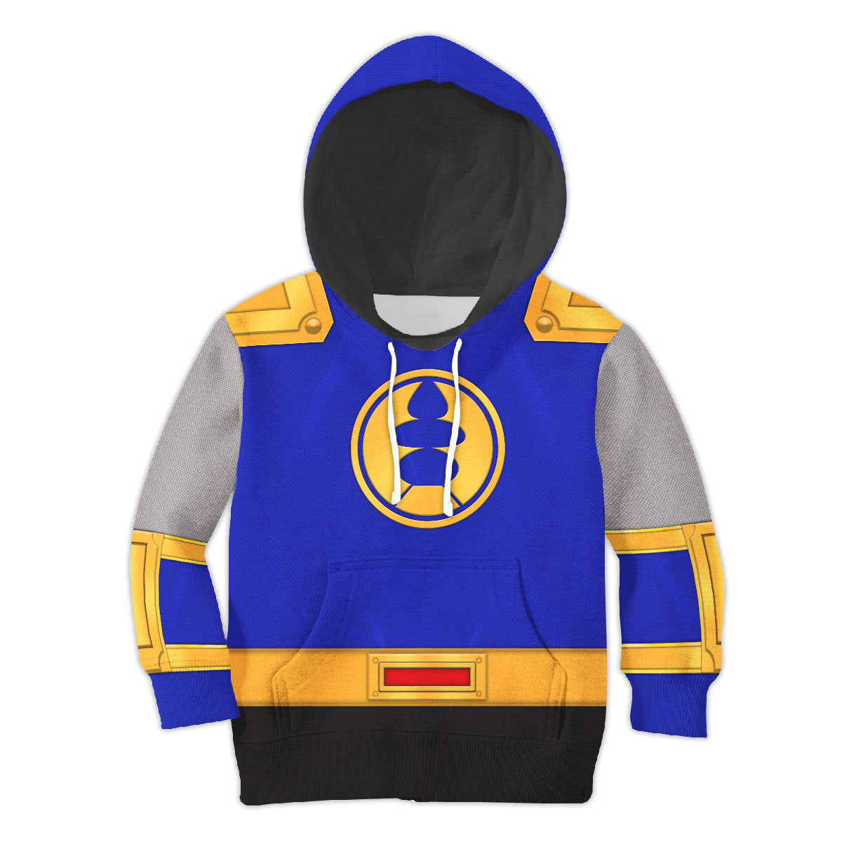 CustomsPig Power Rangers Ninja Storm Navy Thunder Ranger Costumes Hoodie Sweatshirt T-shirt Kid Tops
