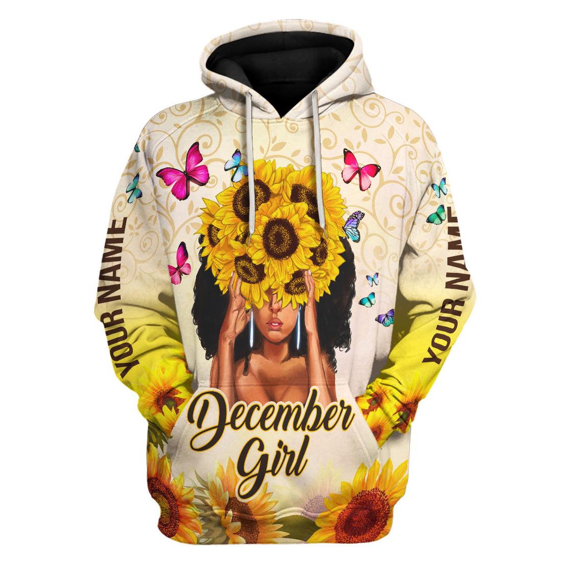 Personalized Tracksuit December Girl All Over Printed