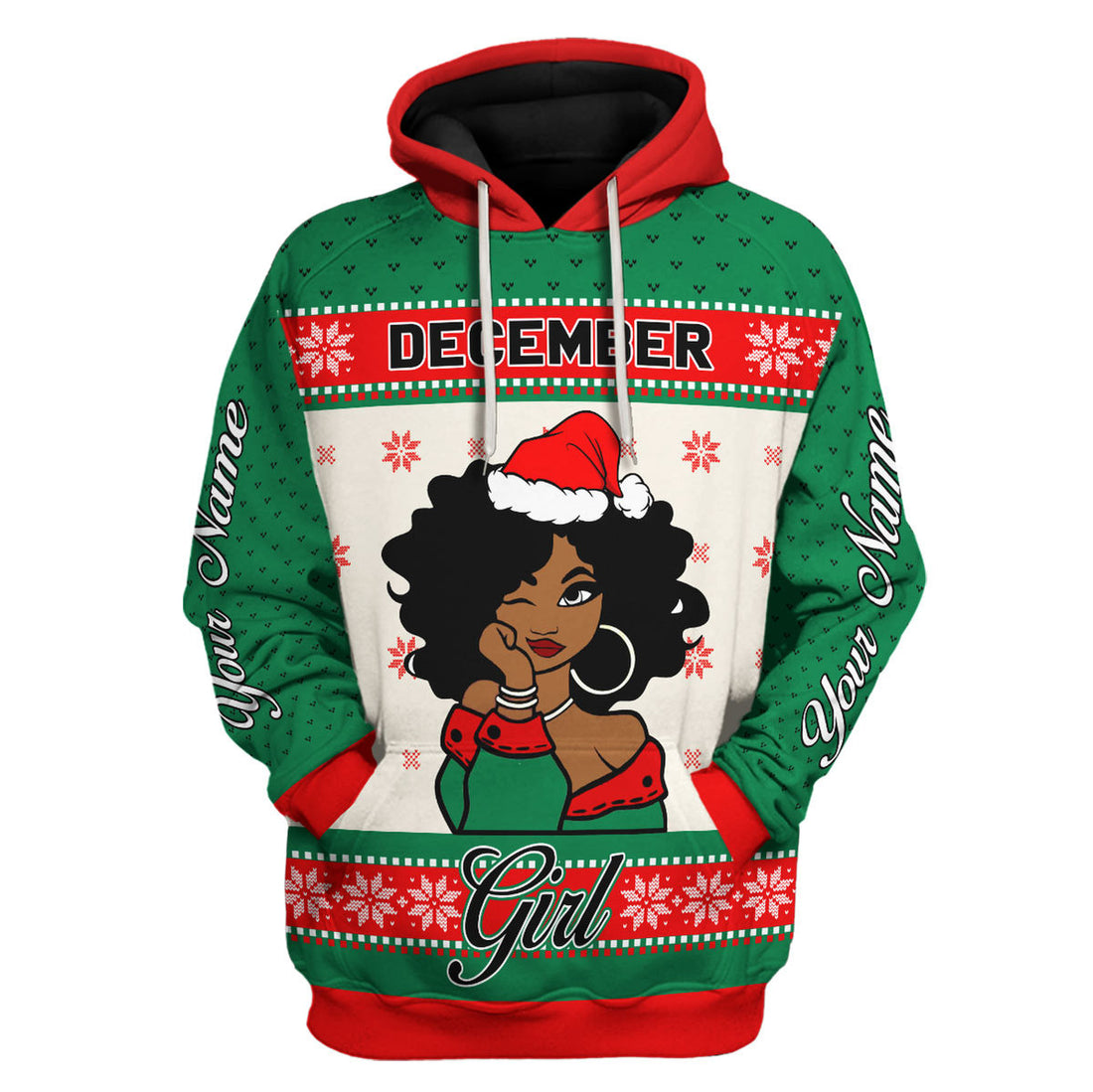 Personalized Tracksuit December Girl All Over Printed