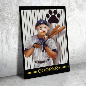 Personalised Pet Canvas Roger Clemens