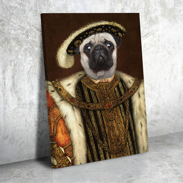 Customized Pet Photo Canvas - King Henry VIII of England