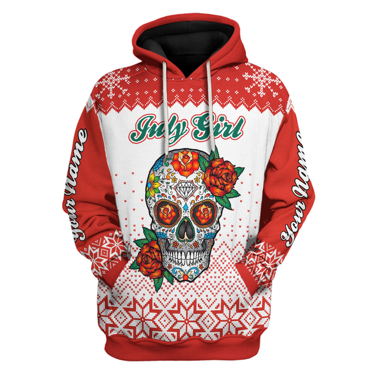 CustomsPig Personalized Tops July Girl All Over Printed