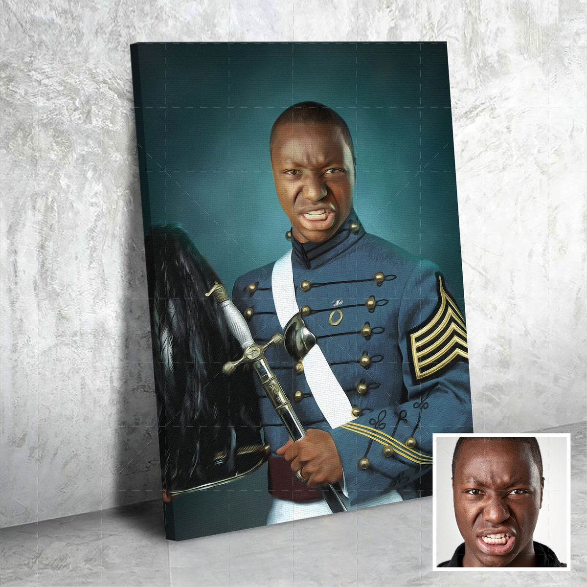 Personalized Canvas Army Carder