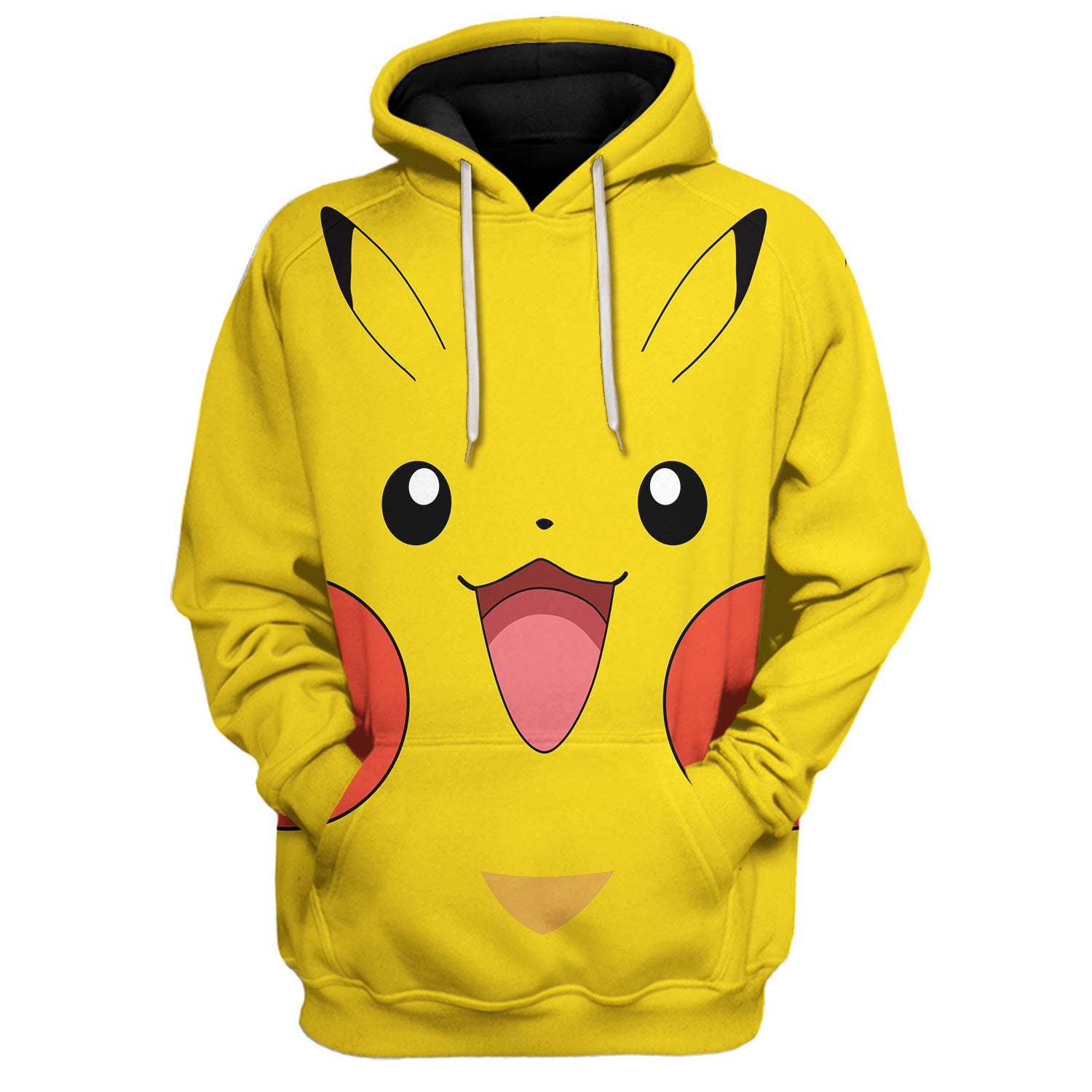 CustomsPig Pikachu Pokemon Costumes Hoodie Sweatshirt T-shirt Tops