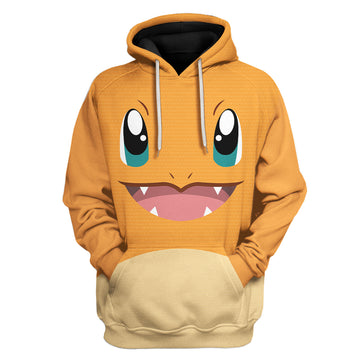 CustomsPig Chamender Pokemon Costumes Hoodie Sweatshirt T-shirt Tops
