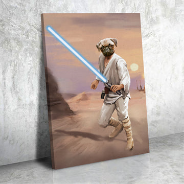Personalised Pet Canvas Luke Skywalker