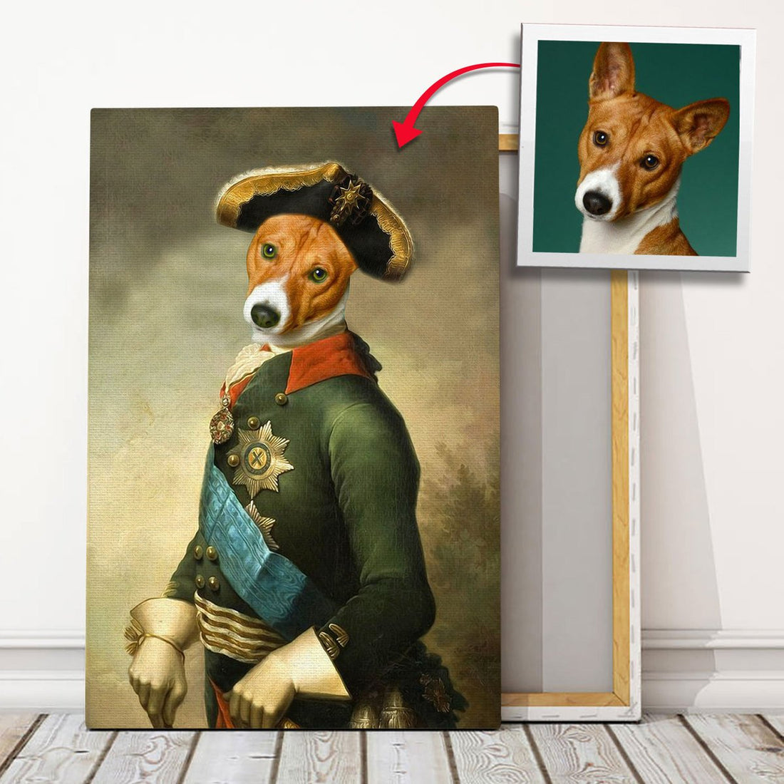 Customized Pet Photo Canvas - Personalized King Paul I of Russia