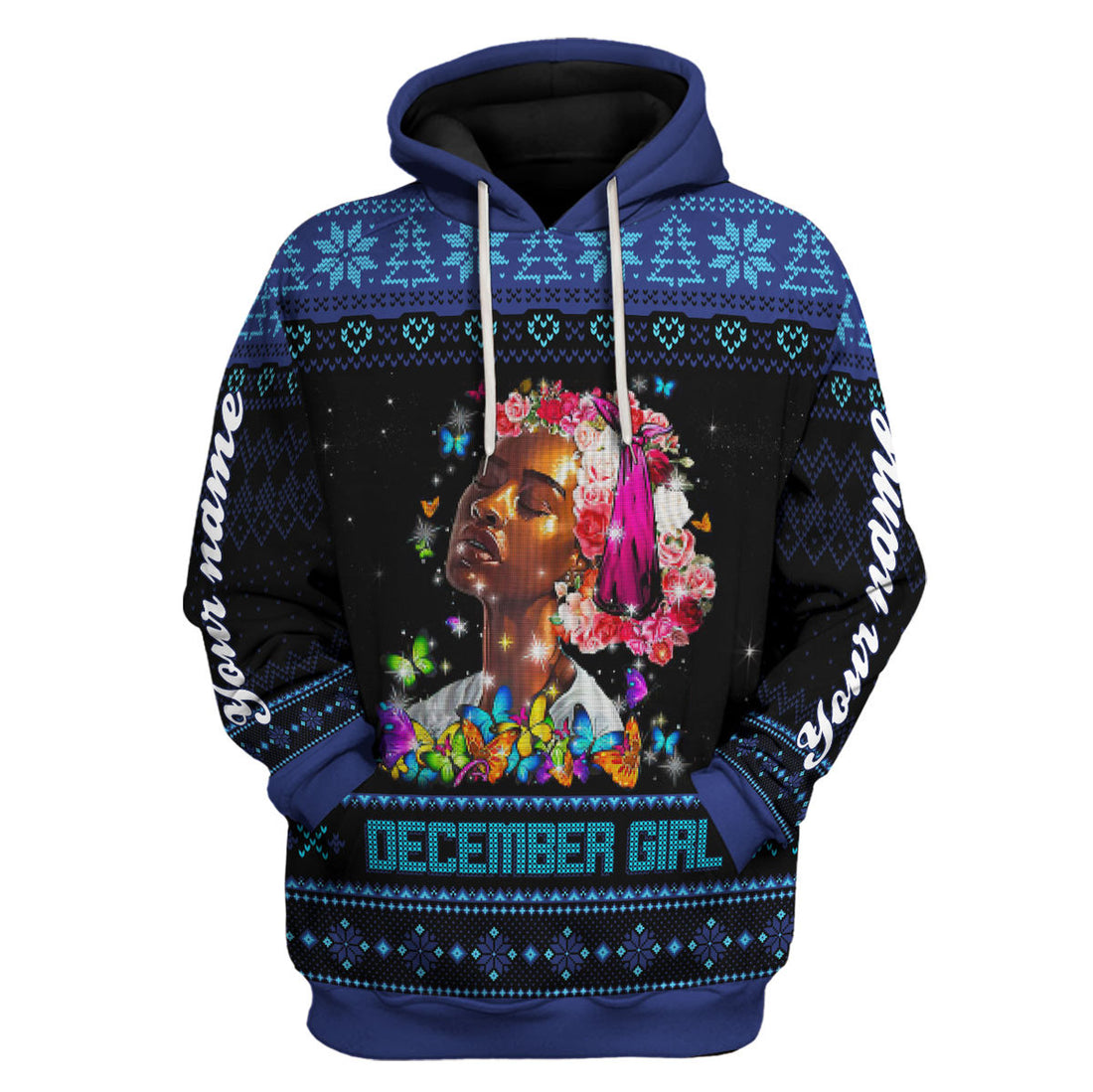 Personalized Tracksuit December Girl All Over Printed