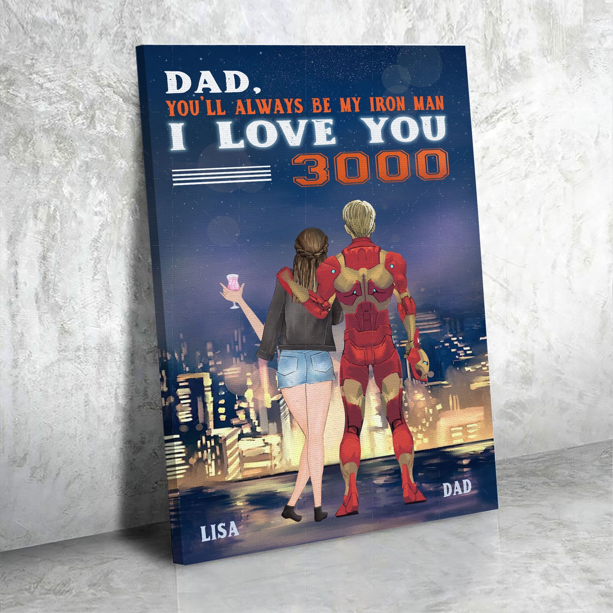 Personalized Canvas You'll Always Be My Iron Man