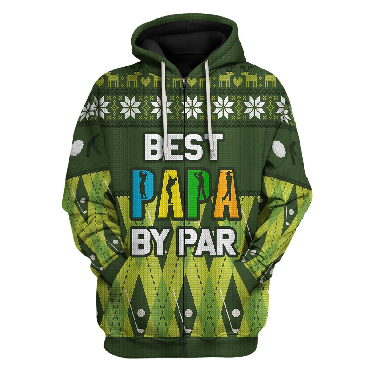 Customspig Tops Pullover Sweatshirt Best Papa By Par 3D Apparel