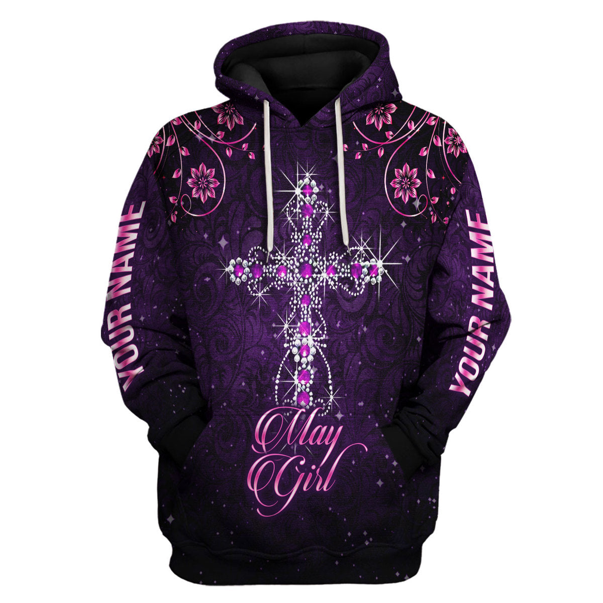 CustomsPig Personalized Tops I Am A May Girl All Over Printed