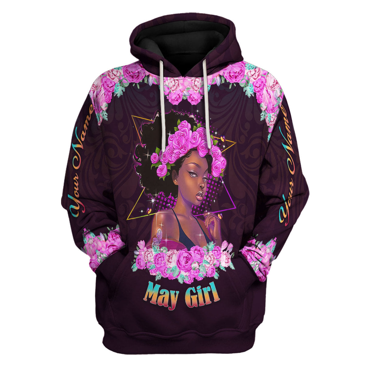 CustomsPig Personalized Hoodie May Girl All Over Printed