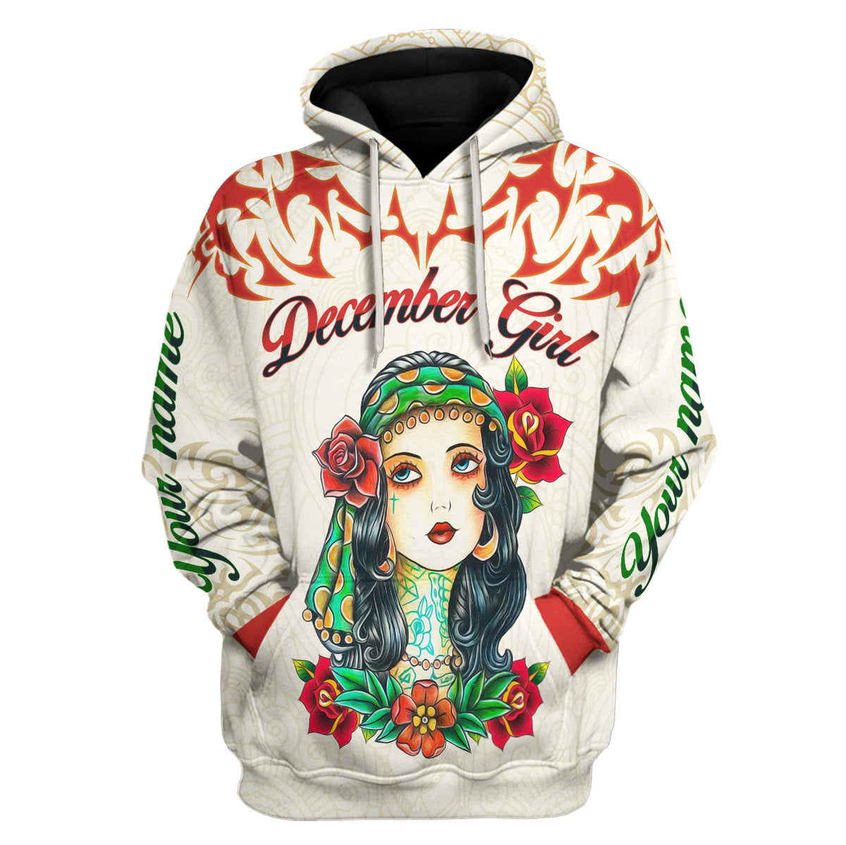 Personalized Tracksuit December Girl All Over Printed