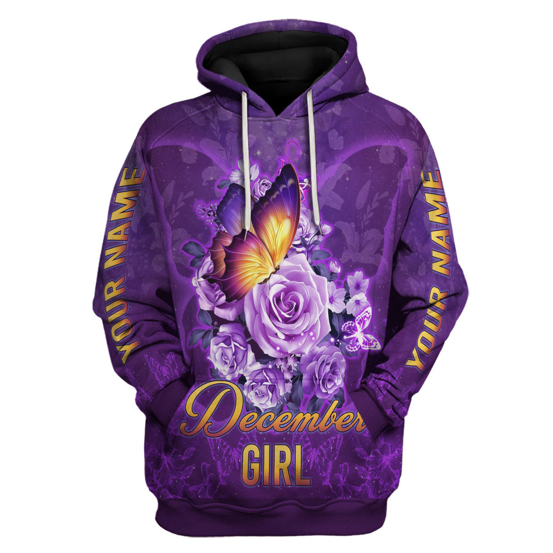 Personalized Tracksuit December Girl All Over Printed