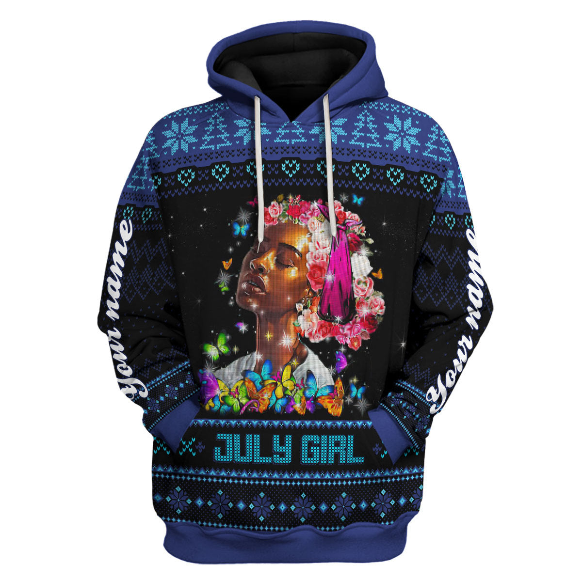 Personalized Tracksuit July Girl All Over Printed