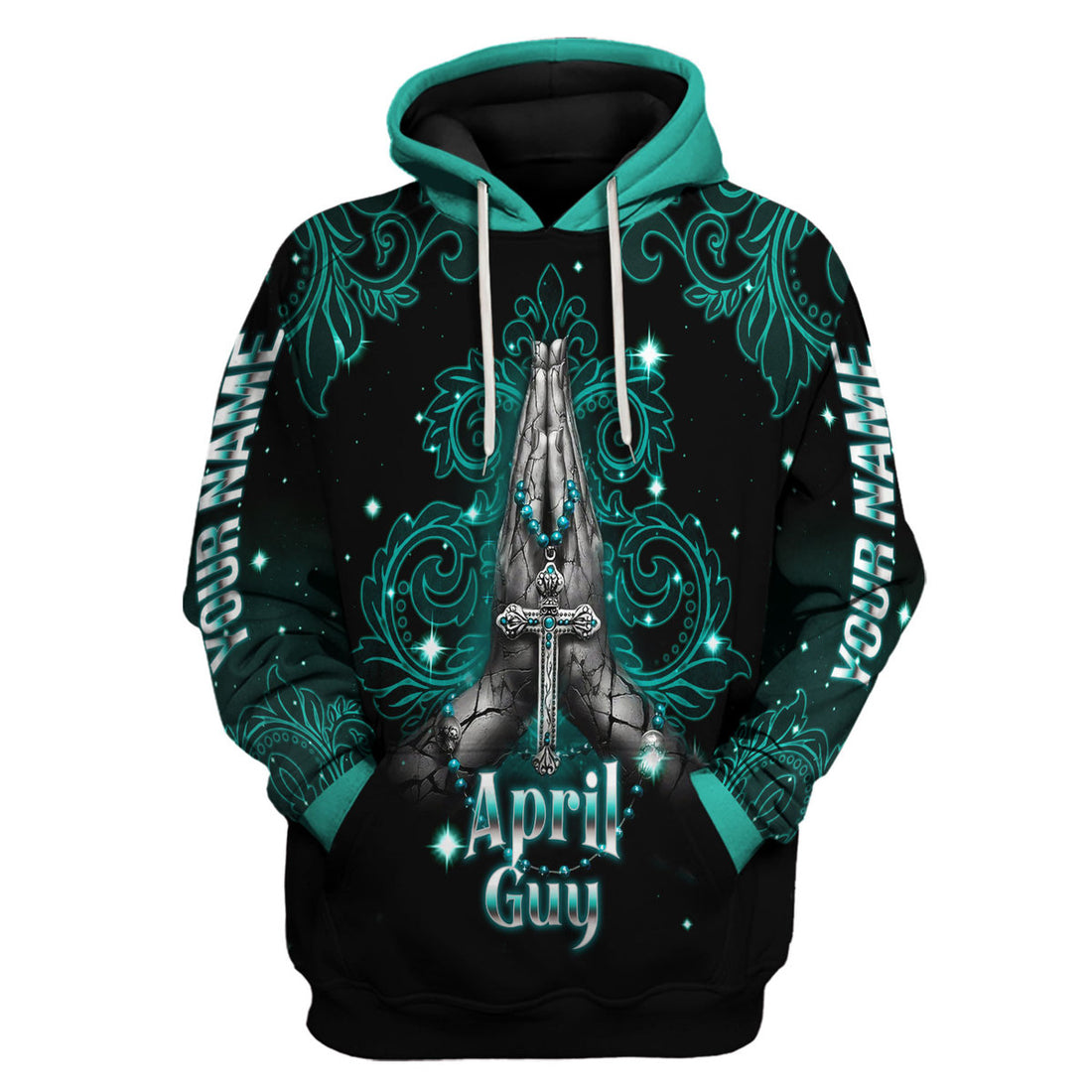 CustomsPig Personalized Hoodie April Guy All Over Printed