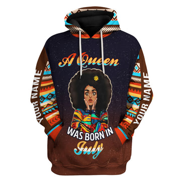 Personalized Tracksuit July Girl All Over Printed